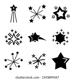 shining star icon isolated sign symbol vector illustration - Collection of high quality black style vector icons
