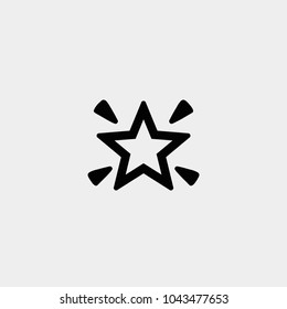 Shining Star Icon. Vector Star Illustration