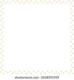 Shining star square frame. Outer space star. Baby shower design