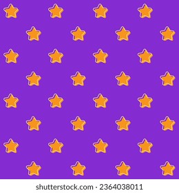 Shining Star Vector Seamless Pattern