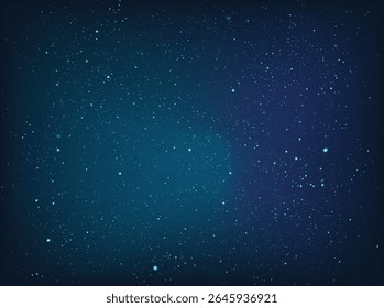Shining starry sky stars on blue background design