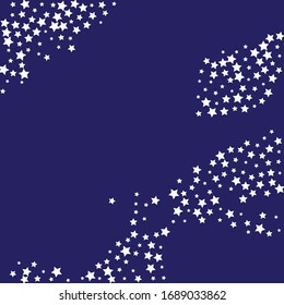 Shining Stars Anniversary. Sliver Confetti Modern. Twinkling Sparkling Cosmos. Celebration Card. White Starry Festive. Glitter Anniversary. Summer Background. Party Gift.