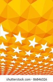 fondo de estrellas brillantes. vector de diseño