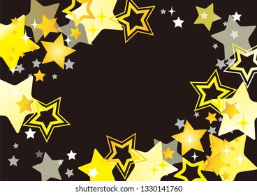 Shining stars background material