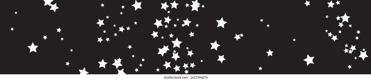 Shining Stars Cosmos. Sliver Confetti Greeting. White Sparkling Symbol. Celebration Sky. Twinkling Starry Sky. Glitter Design. Summer Greeting. Party Anniversary.