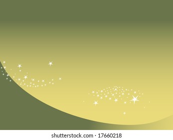 shining stars with green background, wallpaper