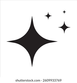 Shining stars on a white background, a sign of purity and shine. For your website, logo, app, UI design. Vector illustration, isolated on a white background.
