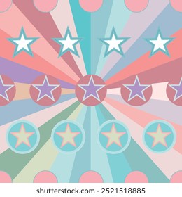 Shining Stars Pink, browns, whites,Beige colours ,pastels ,seamless pattern ,prints background