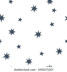 Shining stars seamless pattern. Kids texture for fabric, wrapping, textile, wallpaper, apparel.