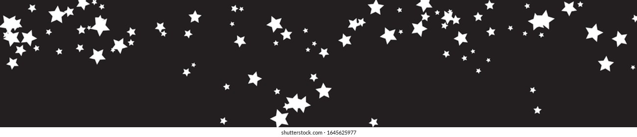 Shining Stars Space. Sliver Confetti Wallpaper. White Sparkling Festive. Celebration Holiday. Twinkling Starry Isolated. Glitter Invitation. Summer Anniversary. Party Gift.