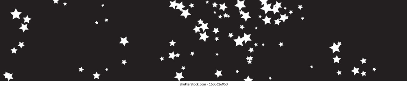 Shining Stars Symbol. White Confetti Holiday. Twinkling Sparkling Anniversary. Celebration Holiday. Sliver Starry Gift. Glitter Greeting. Summer Design. Party Holiday.