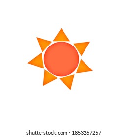 ilustración vectorial de rayos solares brillantes
