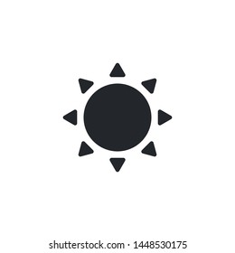 Shining Sun Icon Vector Illustration Eps