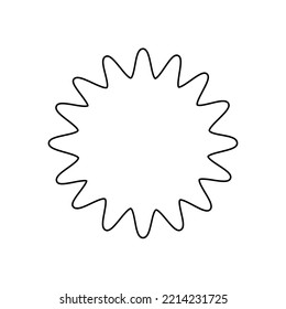 shining sun, spherical sun icon,cartoon text frame,Various circular speech bubbles, conversation