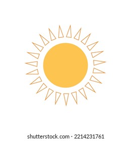 shining sun, spherical sun icon,cartoon text frame,Various circular speech bubbles, conversation