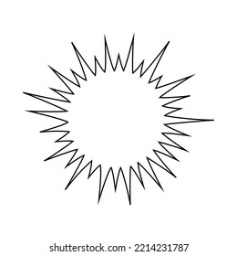 shining sun, spherical sun icon,cartoon text frame,Various circular speech bubbles, conversation