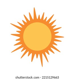 sol brillante, icono de sol esférico, marco de texto de dibujos animados, varias burbujas circulares de voz, conversación