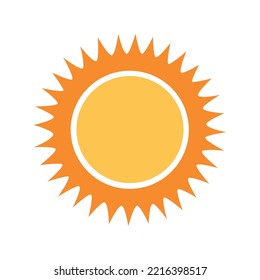 glänzende Sonne, kugeliges Sonnensymbol, Cartoon-Textrahmen, Verschiedene Kreisblasen, Konversation