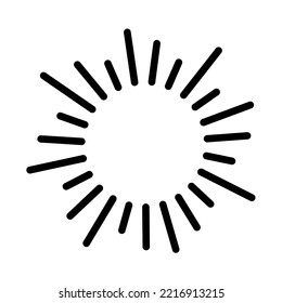 shining sun, spherical sun icon,cartoon text frame,Various circular speech bubbles, conversation
