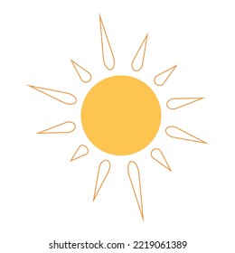shining sun, spherical sun icon,cartoon text frame,Various circular speech bubbles, conversation