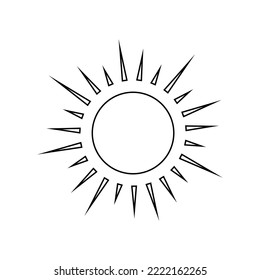 shining sun, spherical sun icon,cartoon text frame,Various circular speech bubbles, conversation