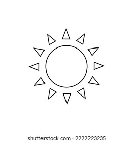 shining sun, spherical sun icon,cartoon text frame,Various circular speech bubbles, conversation