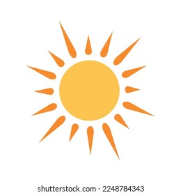shining sun, spherical sun icon,cartoon text frame,Various circular speech bubbles, conversation