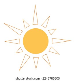 shining sun, spherical sun icon,cartoon text frame,Various circular speech bubbles, conversation
