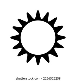 shining sun, spherical sun icon,cartoon text frame,Various circular speech bubbles, conversation