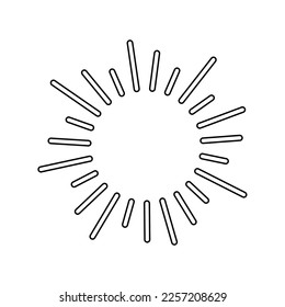 shining sun, spherical sun icon,cartoon text frame,Various circular speech bubbles, conversation