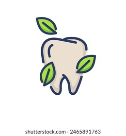 Shining tooth thin line icon. Whitening, cleaning, oral hygiene isolated outline sign. Dental care, healthy teeth, dentistry concept. Vector illustration, symbol element for web design and apps