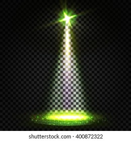 Shining Transparent Spotlights. Vector illustration
