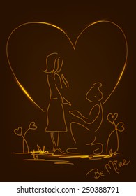 A shining valentine design.
