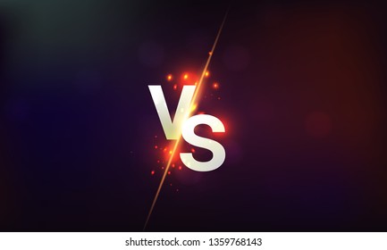 Announcement Fight Between Two Rivals Versus Stock Vector (Royalty Free ...