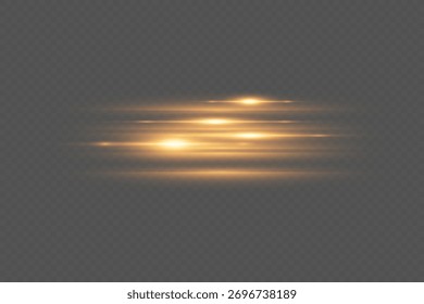 Efecto brillante del resplandor caliente aislado en fondo transparente