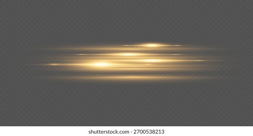 Efecto brillante del resplandor caliente aislado en fondo transparente