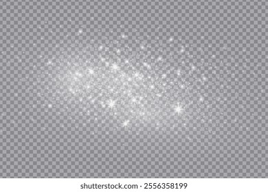 Shining white glitters effect background