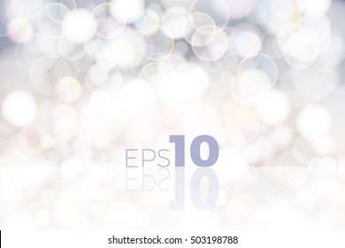 Shining white snow Blur Studio winter Backdrop. Vector illustration background template