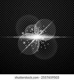 Shining white starburst effect background