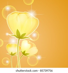 Shining yellow flowers