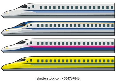 shinkansen,vector,illustrations