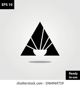Shinning bowl charity and donation foundation logo company, logo vector template design. Ready to use, easy for edit.