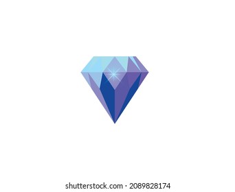 shinning gem logo vector illustration