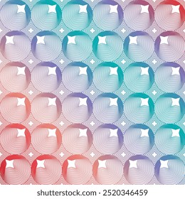 shinning stars design pattern, circle sparkling gradient light template, element decoration vector
