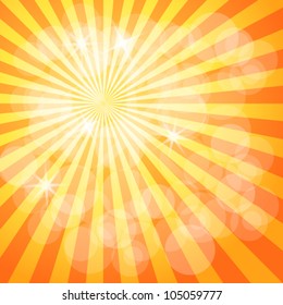 Shinning summer sun