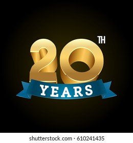 Shinny gold numbers for anniversaries