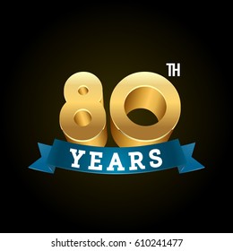 Shinny gold numbers for anniversaries