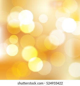 Shinny golden bokeh abstract background