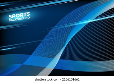 Shinny Sports Background With Wave Vector Illustration.
Blue Sports Background Vector.
Sports Abstract Design Template.