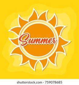 shinny sun hand drawn cartoon 